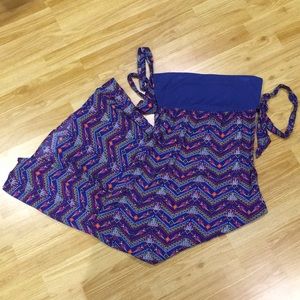 Love Fire Strapless Maxi Dress Size M